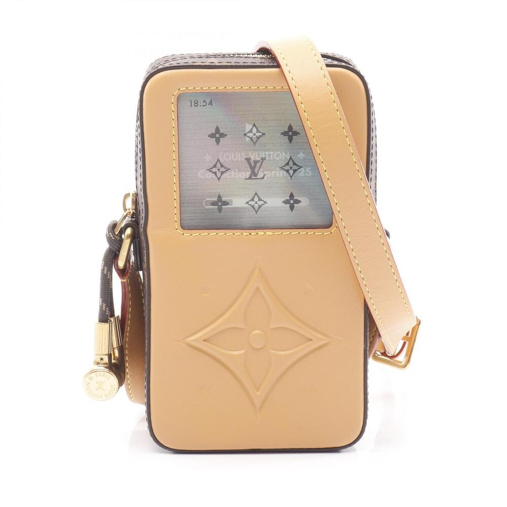 Louis Vuitton Music Player Wearable Wallet Monogram Shoulder Bag Canvas Leather